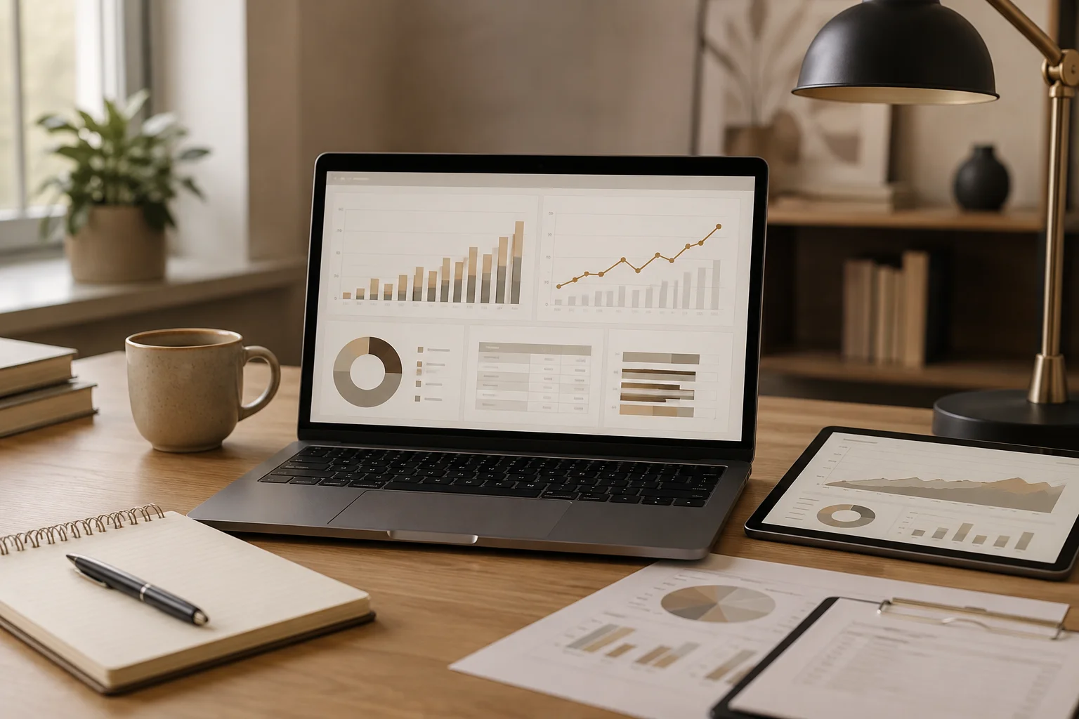 Illustration representing Amazon performance reporting and growth planning